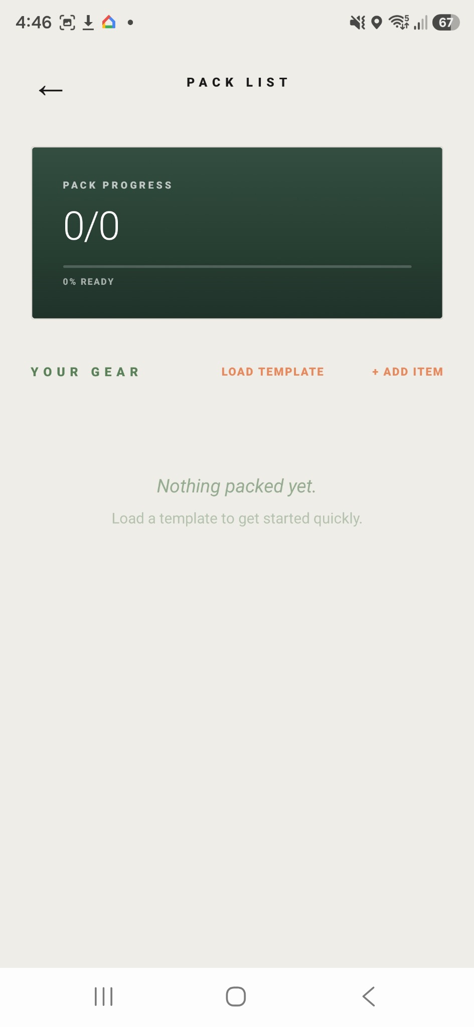 RoamTrip pack list